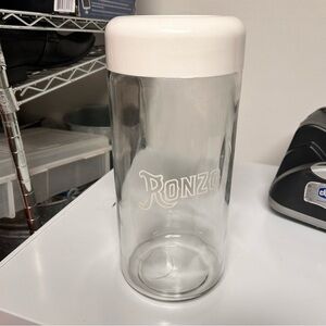Three Vintage Ronzo Glass Canisters